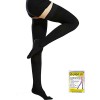 beister Chaussettes de Compression Femme & Homme à bout Fermé Longues, 20-30mmhg Bas de Contention Classe 2 Medicale Soutien 