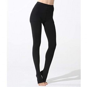 Amimilili Collant de Contention gradués 34-46 mmHg, Classe 3 pour Femme pour Varices et Circulation œdème,Noir,XL