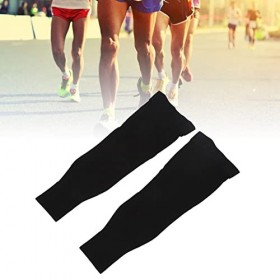 Chaussettes Longues Cuisses Noires Chaussettes à Haute Compression à Bout Ouvert pour Varices Unisex Fit For All