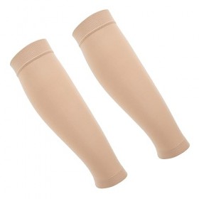 LJCM Manchon de Mollet de Compression Médicale, Polyuréthane en Nylon 1 Paire de Manchons de Mollet de Compression élastique 
