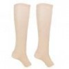 AYNEFY Bas de Compression, 1 Paire de Chaussettes Mi-mollet à Fermeture éclair Bas de Compression Leggings Fins Chaussettes E