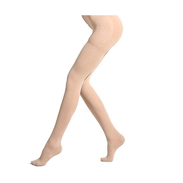 SH-RuiDu Collants de compression pour femme, 23-32 mmHg - Collants de compression à bout fermé - Soutien gradué pour éviter l