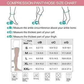 KINGJOZE Legging de compression médical pour femme, 20-30 mmHg, collants de compression pour varices, gonflement, lymphœdème,