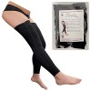 Presadee Manchon de compression ferme sans pied avec fermeture éclair YKK 20-30 mmHg noir, 4 