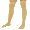 TruCompress Chaussettes de compression transparentes pour homme et femme - Traitement pour les jambes - Bas de cuisse - Manch