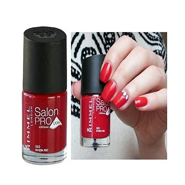 Salon Pro with Lycra 323 Riviera Red - vernis à ongles effetto Gel