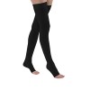 JOBST Bas de contention avec bande en silicone, bout ouvert, noir, petite taille 30-40 mmHg