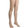 MGANG Bas de contention à hauteur de la cuisse, bout ouvert, soutien ferme, 20-30 mmHg, chaussettes de compression avec bande