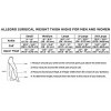 Allegro 305/315 Tuyau de compression médical à bout ouvert pour cuisse 30-40 mmHg, noir, X-Large