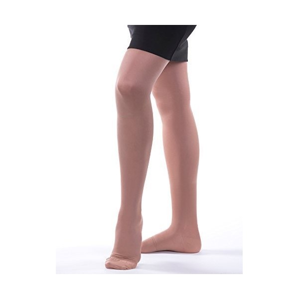 Allegro Flexible de compression en microfibre 260 pour cuisse 15-20 mmHg, sable, Medium