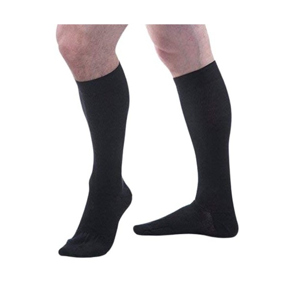 Allegro Essential 107 Chaussettes de compression en coton Unisexe 15-20 mmHg - noir - X-Large