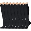 beusilay 8 Paires Chaussettes de Compression pour Hommes et Femmes 15-20 mmHg -pour Sportifs,Voyage en Avion,infirmiers,cour