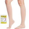 beister Bas De Compression Pied Ouvert Homme & Femme, 20-30mmhg Contention Chaussettes Classe 2 Medicale Soutien Graduel Bas 