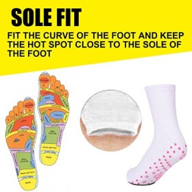 1 Paires de Chaussettes de Massage Dacupression des Pieds, Zones de Réflexologie Respirantes, Point de Pression, Zone de Réf