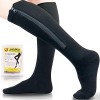 Ailaka Chaussettes de Compression Zippées Médicales Homme & Femme, 15-20mmhg Bas De Contention Classe 1 Medicale Soutien Grad