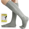 Ailaka Chaussettes de Compression Zippées Médicales Homme & Femme, 15-20mmhg Bas De Contention Classe 1 Medicale Soutien Grad