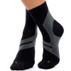 ZaTech Chaussettes de compression pour Fasciite Plantaire Blanc/Noir, M, 39-41 