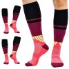 cheap4uk 2 Paires Chaussettes De Contention Femme Homme 15~20mmhg Courir Rouler Femme Enceinte Chaussettes De Compression FR