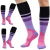 cheap4uk 2 Paires Chaussettes De Contention Femme Homme 15~20mmhg Courir Rouler Femme Enceinte Chaussettes De Compression FR