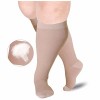 JiaHan Chaussettes de Compression Grande Taille XL-7XL, Mollet Large pour Femmes et Hommes Bas de Compression de Soutien médi