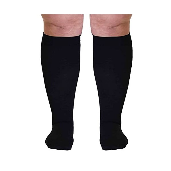 FONCBIEN Chaussettes de Compression Femme, 20-30 mmHg Grande Taille Chaussettes de Contention Bas de Contention Femme Chausse