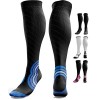 aZengear Chaussette de Compression Femme et Homme 20-30mmHg Classe 2 Bas de Contention Mollet Medical Sport Running de Vol 