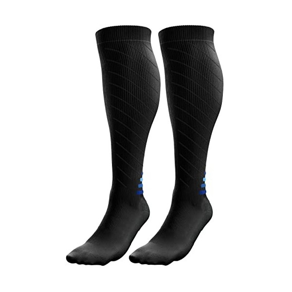 aZengear Chaussette de Compression Femme et Homme 20-30mmHg Classe 2 Bas de Contention Mollet Medical Sport Running de Vol 