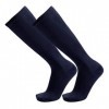 dailymall Mi-Bas Opaques de Contention, Chaussettes de Maintien, Compression Socks,Hauteur Genou, Femme Hommes - Bleu foncé, 