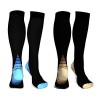 2 Paires Chaussettes de compression graduées pour homme et femme, 20 à 30 mmHg pour Crossfit, maternité, athlétisme, voyage, 