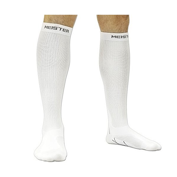 Meister Chaussettes de course pour tibias à compression graduées 20-25mmHg Paire - Rose - M