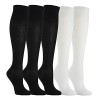 Weekend Peninsula Lot de 5 Paires Chaussettes de Compression Contention pour Hommes et Femmes, pour Running, Sport, Cyclisme,