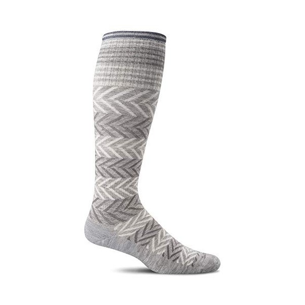 Sockwell Chaussettes de compression graduées à chevrons pour femme - Idéales pour les voyages, le sport, les infirmières, la 