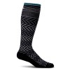 Sockwell Chaussettes de compression graduées à chevrons pour femme - Idéales pour les voyages, le sport, les infirmières, la 