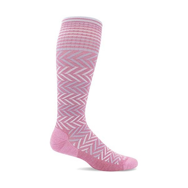 Sockwell Chaussettes de compression graduées à chevrons pour femme - Idéales pour les voyages, le sport, les infirmières, la 