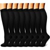 Chaussettes de compression en cuivre 7 Paires pour homme et femme – Meilleur pour la course à pied, sportifs, médicaux, DE 