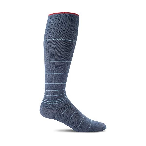 Sockwell Pompe de recirculation Mens Compression Socks, sw1 m, Homme, Denim