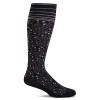 Sockwell Womens New Leaf Firm Graduated Compression Socks Black, S/M 