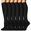 Aoliks Chaussettes de compression graduées pour homme et femme 20-30 mmHg - Idéales pour la course, les infirmières, les voya