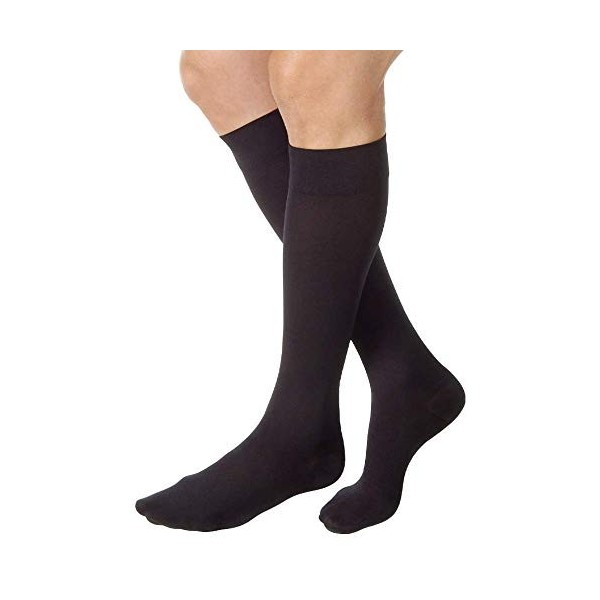 JOBST Relief Genou High 20-30 mmHg Chaussettes de compression, bout fermé, noir, petite taille