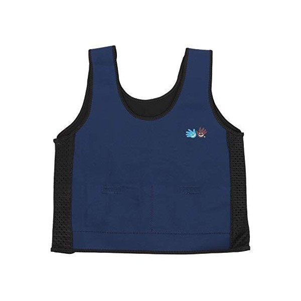 Fun and Function bleu pondéré gilet de compression pour les enfants x-petit 2-4 ans le tdah, lhumeur, sensorielle en répon