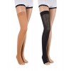 ASSISTICA® - Bas de Contention Médicaux Classe 2 23-32 mmHg sans Orteils, Chaussettes de Contention Médicale Cuisse-haute,