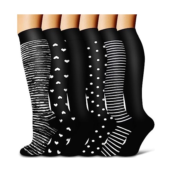 Chaussettes de compression pour homme et femme – Meilleure solution médicale, pour la course, l’athlétisme, les varices, les 