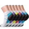 Chaussettes de compression QUXIANG pour femmes et hommes Circulation 367 paires Soutien de la voûte plantaire Compression d