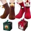 BINXWA idee cadeau femme chaussettes antidérapantes femme, chaussettes chaudes femme cadeaux noel, cadeau noel chaussettes fe