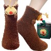 BINXWA idee cadeau femme chaussettes antidérapantes femme, chaussettes chaudes femme cadeaux noel, cadeau noel chaussettes fe