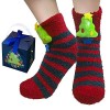 BINXWA idee cadeau femme chaussettes antidérapantes femme, chaussettes chaudes femme cadeaux noel, cadeau noel chaussettes fe