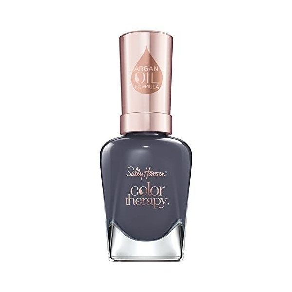 Sally Hansen Color Therapy Vernis à Ongles, 460 Oceans Away Gris Foncé, 14,7 ml