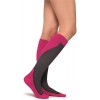 JOBST Chaussettes de compression de sport pour genouillères Rose/gris Taille L 20-30 mm