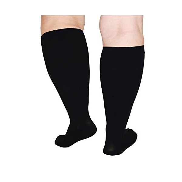 YWYHHM Bas de contention pour homme et femme - Bas de contention de sport - Avec 20-32 mmHg - Chaussettes de compression pour