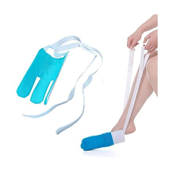 Kit daide à la chaussette - Outils faciles à mettre et à enlever pour les personnes âgées, handicapées, enceintes, diabétiqu